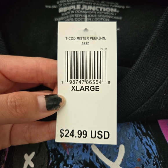 Call of Duty Mister Peeks Black T-Shirt. Size XLarge. New. - Picture 7 of 7